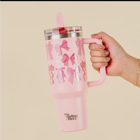Pink Bow Tumbler 40oz - Picture 1 of 4